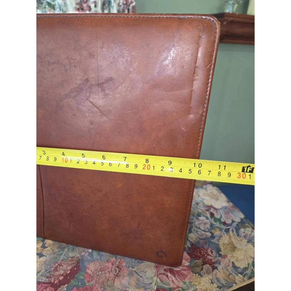 Vintage Franklin Covey Riverwood Leather Executive Portfolio 8.5x11 Monarch USA